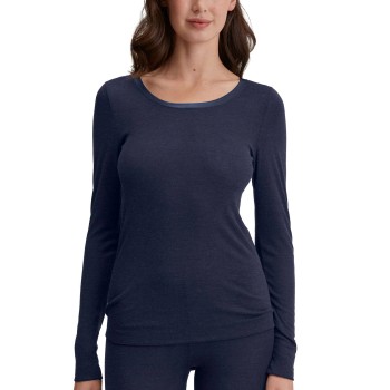 Calida True Confidence Shirt Long Sleeve Midnattsblå Small Dam