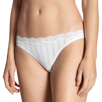 Calida Truser Etude Toujours Low Cut Brief Hvit bomull Large Dame