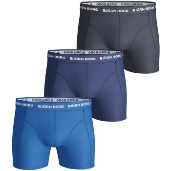 Bilde av Björn Borg 3p Essential Shorts Marine/blå Bomull Medium Herre