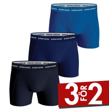 Bj&ouml;rn Borg Kalsonger 3P Essential Shorts Marin/Bl&aring; bomull Small Herr