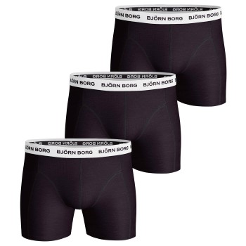 Bilde av Björn Borg 3p Essential Contrast Shorts Svart Bomull Medium Herre