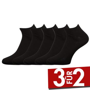 Claudio 5P Sneaker Socks Schwarz Gr 40/47 Herren
