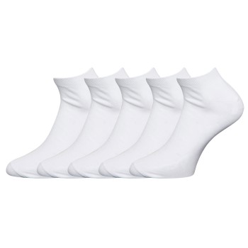 Bilde av Claudio Strømper 5p Sneaker Socks Hvit Str 40/47 Herre