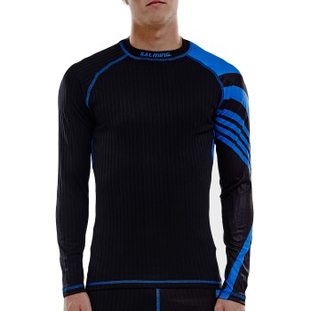 Bilde av Salming Baselayer Ls Tee Men Svart/blå Polyester Medium Herre