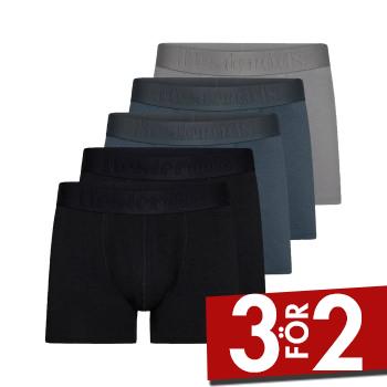Rester&ouml;ds Kalsonger 5P Gunnar Bamboo Boxer Svart/Bl&aring; Small Herr