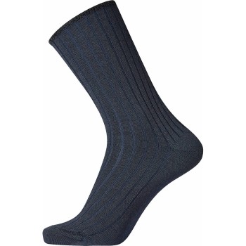 Bilde av Egtved Strømper Wool No Elastic Rib Socks Mørkblå Str 36/41