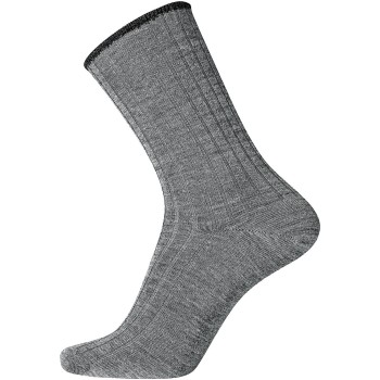 Bilde av Egtved Strømper Wool No Elastic Rib Socks Stålgrå Str 36/41