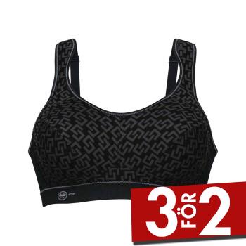Anita BH Active Extreme Control Sports Bra Svart M&ouml;nster B 70 Dam