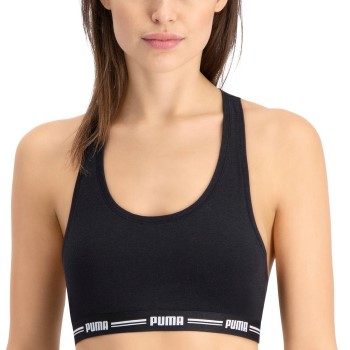 Puma BH Iconic Racer Back Bra Svart X-Large Dame