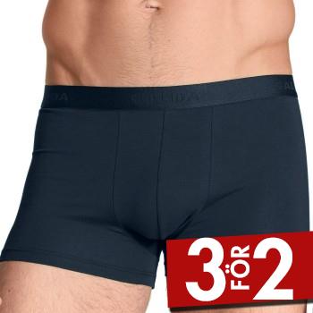 Calida Kalsonger 3P Natural Benefit Boxer Marin bomull Small Herr