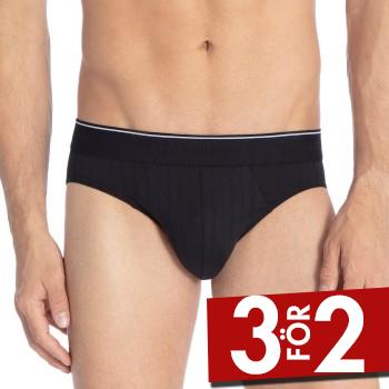 Calida Kalsonger Pure and Style Mini Brief Svart bomull Small Herr