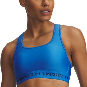 Under Armour BH Mid Crossback Sport Bra Blå polyester Small Dam