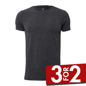 JBS of Denmark Bamboo Blend O-neck T-shirt Mørkgrå Small Herre