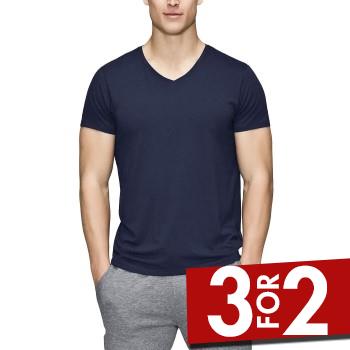 JBS of Denmark Bamboo Blend V-neck T-shirt Marineblå XX-Large Herre