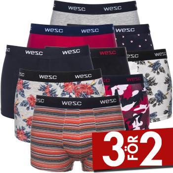 WESC Kalsonger 9P Mixpack Boxer Briefs Flerf&auml;rgad bomull Small Herr