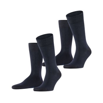 Falke Strømper 2P Happy Socks Marine Str 47/50 Herre