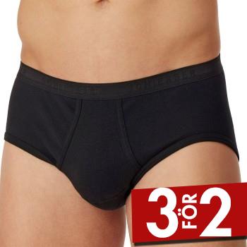 Schiesser Kalsonger 2P Original Classics Fine Rib Sport Briefs Svart bomull Small Herr