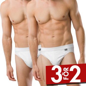 Schiesser Kalsonger 2P Authentic Rio Briefs Vit bomull Medium Herr