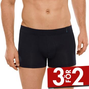 Schiesser Kalsonger Long Life Soft Shorts M&ouml;rkbl&aring; Small Herr