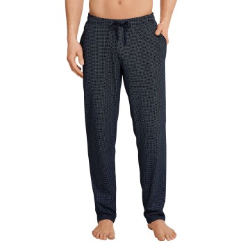 Schiesser Mix and Relax Jersey Lounge Pants Blå Mønster bomull X-Large Herre