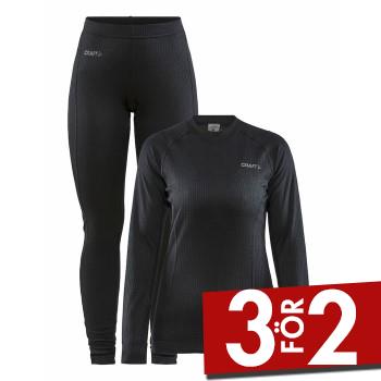Craft Baselayer Set Women Svart polyester Small Dam