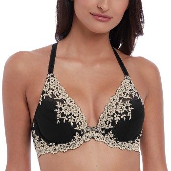 Wacoal BH Embrace Lace Plunge Underwire Bra Svart B 85 Dame