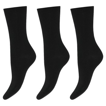 Decoy Strømper 3P Cotton Socks Svart Strl 37/41 Dame