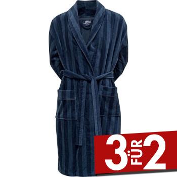 JBS Velour Bath Robe Dunkelblau Baumwolle Medium Herren