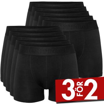 Rester&ouml;ds Kalsonger 10P Cotton Stretch Boxers Svart bomull Small Herr
