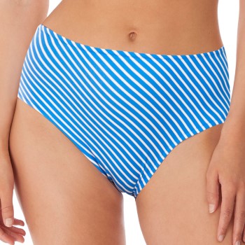 Freya Beach Hut High Waist Brief Blå Large Dame