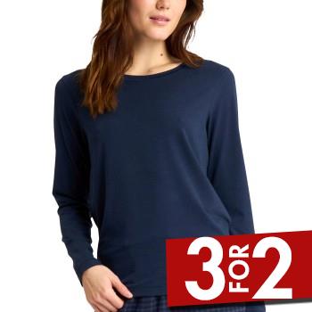 JBS of Denmark Bamboo Long Sleeve Top Marine Small Dame
