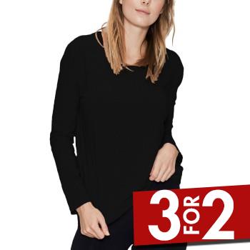 JBS of Denmark Bamboo Long Sleeve Top Svart Small Dame