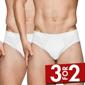 JBS of Denmark 2P Organic Cotton Brief Hvid økologisk bomuld Small Herre