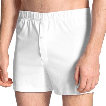 Bilde av Calida Cotton Code Boxer Shorts With Fly Hvit Bomull Medium Herre