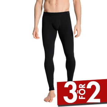 Calida Cotton Code Long Johns Svart bomull Medium Herr