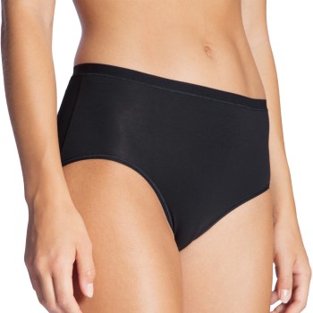 Bilde av Calida Truser Natural Comfort Brief Highwaist Svart Bomull Small Dame