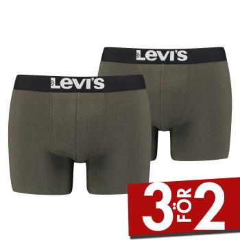 Levis Kalsonger 2P Base Boxer Khaki bomull Medium Herr