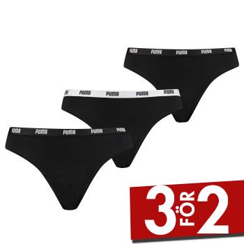 Puma Trosor 3P Iconic String Svart bomull Small Dam