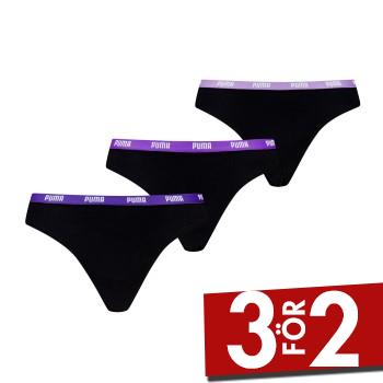 Puma Trosor 3P Iconic String Svart/Rosa bomull X-Small Dam