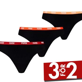 Puma Trosor 3P Iconic String Svart/Röd bomull X-Small Dam
