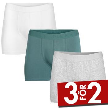 Pierre Robert Kalsonger 3P For Men Boxers Bl&aring;/Gr&aring; ekologisk bomull Small Herr