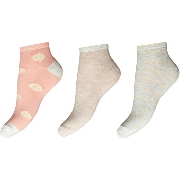 3-er-Pack Decoy Glitter Sneaker Socks