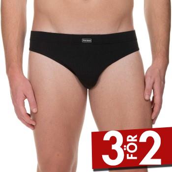 Bruno Banani Kalsonger 2P Check Line 2.0 Sports Brief Svart polyamid Small Herr