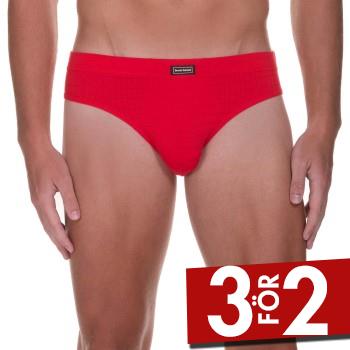 Bruno Banani Kalsonger 2P Check Line 2.0 Sports Brief R&ouml;d polyamid Small Herr