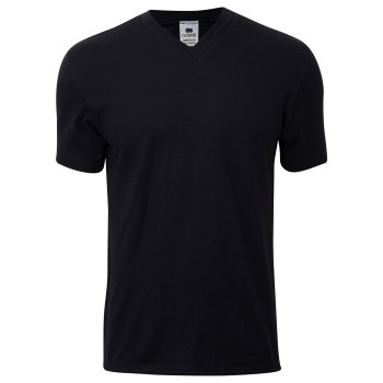 Bilde av Dovre Single Jersey V-neck T-shirt Svart Bomull X-large Herre