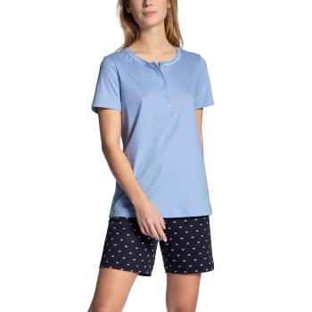 Calida Night Lovers Short Pyjama Blå bomuld Small Dame