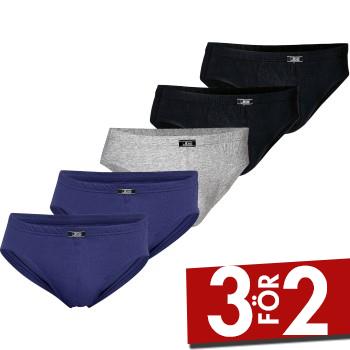 JBS Kalsonger 5P Organic Cotton Mini Slip Brief Flerfärgad ekologisk bomull Small Herr