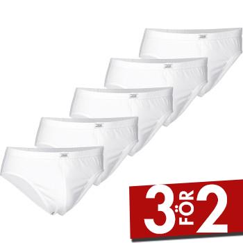 JBS Kalsonger 5P Organic Cotton Mini Slip Brief Vit ekologisk bomull Small Herr