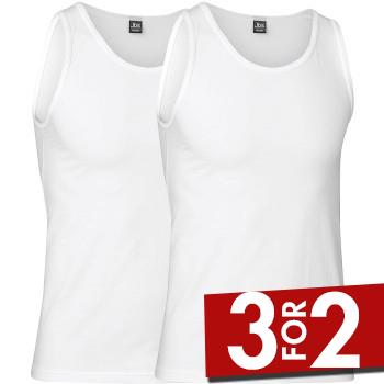 JBS 2P Organic Cotton Tank Top Hvit økologisk bomull Large Herre