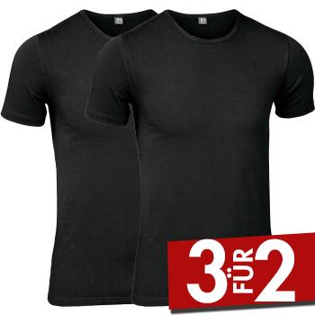 JBS 2P Organic Cotton Crew Neck T-shirt Schwarz Ökologische Baumwolle Small Herren